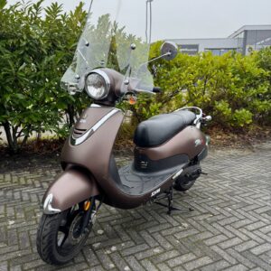 Sym Allo GT met geel kenteken, 6988 km, €850,- en 3 maanden garantie bij Hovingh Scooters