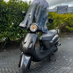 Sym Fiddle2 2018 zwart — voorkant geel kenteken te koop bij Hovingh Scooters Groningen