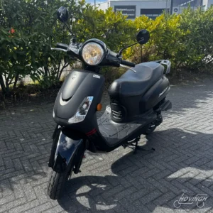 Sym Fiddle2 2020 zwart — voorkant geel kenteken te koop bij Hovingh Scooters Groningen