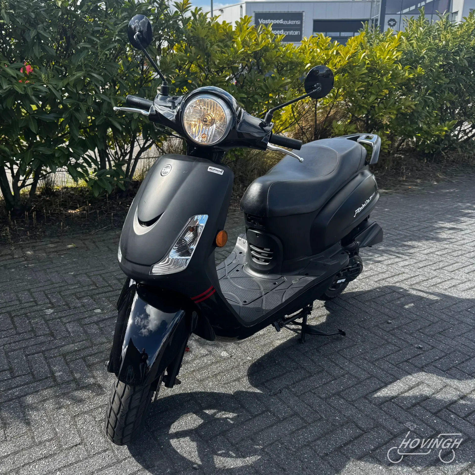 Sym Fiddle2 2020 zwart — voorkant geel kenteken te koop bij Hovingh Scooters Groningen