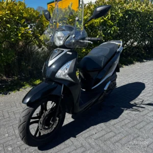 Sym Symphony ST 2021 zwart — voorkant geel kenteken te koop bij Hovingh Scooters Groningen