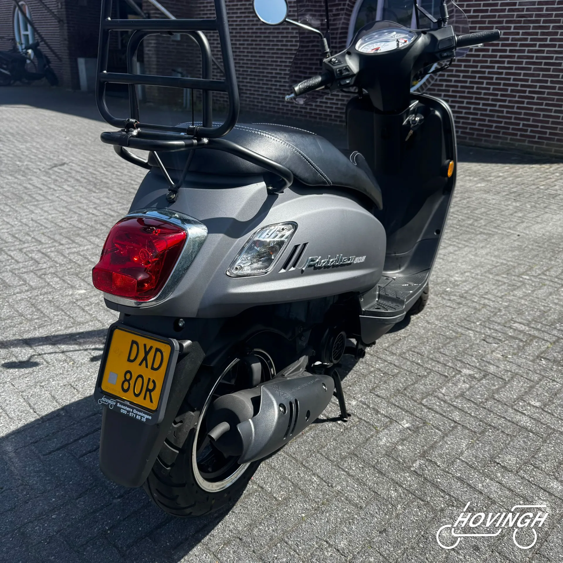 Sym Fiddle2 2020 nummerplaat geel kenteken