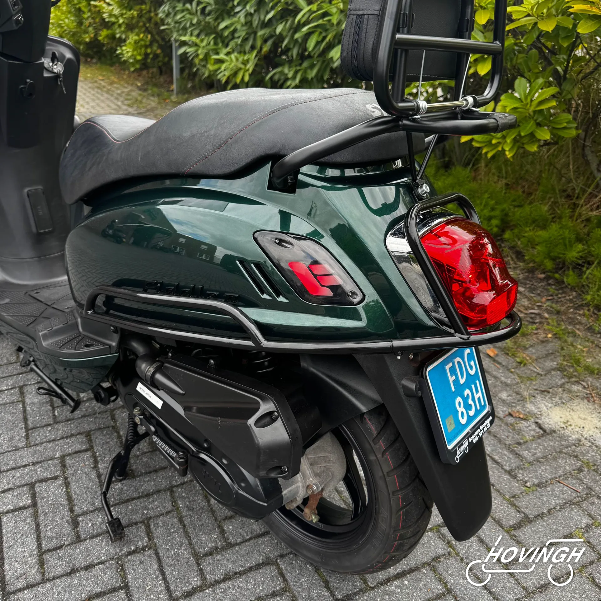 Sym Fiddle2 2020 nummerplaat blauw kenteken