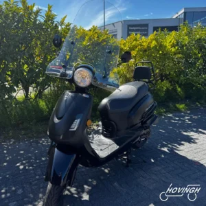Sym Fiddle2 2020 zwart — voorkant geel kenteken te koop bij Hovingh Scooters Groningen