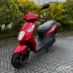 Sym Orbit 2 2020 Rood — voorkant geel kenteken te koop bij Hovingh Scooters Groningen