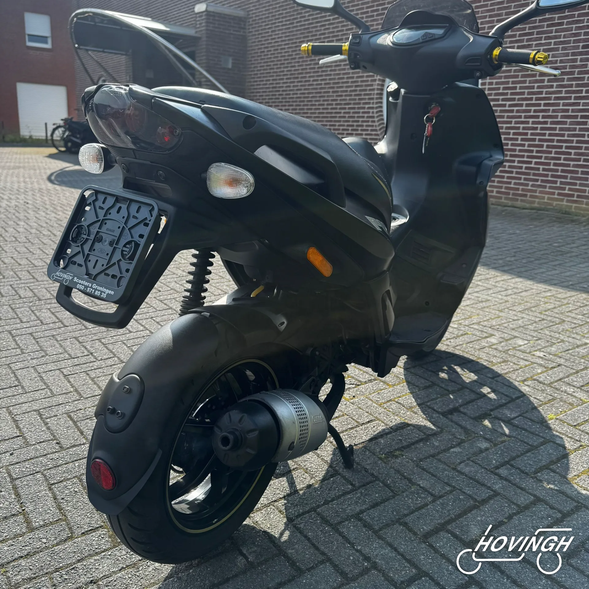 Gilera Runner RST 2008 black schuine achterkant rechts