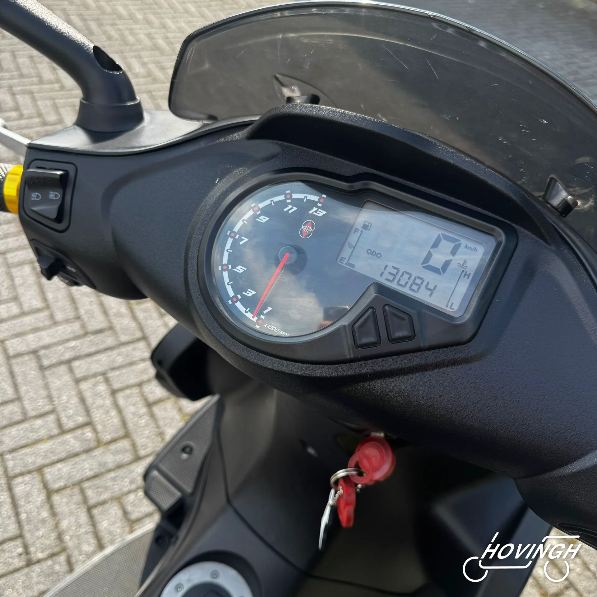 Gilera Runner RST 2008 kilometerstand display — 13085 km
