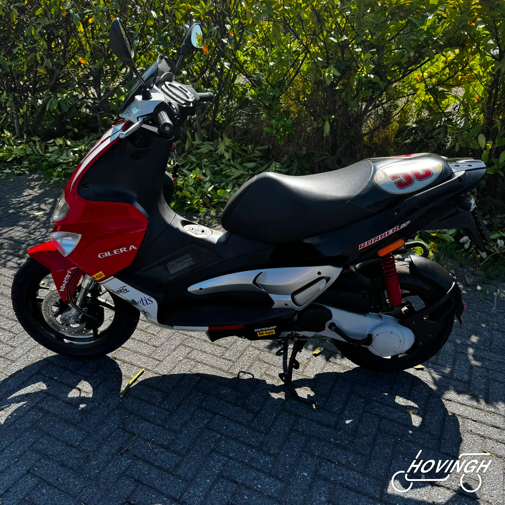 Gilera Runner RST Marco Simoncelli 58 linkerzijkant