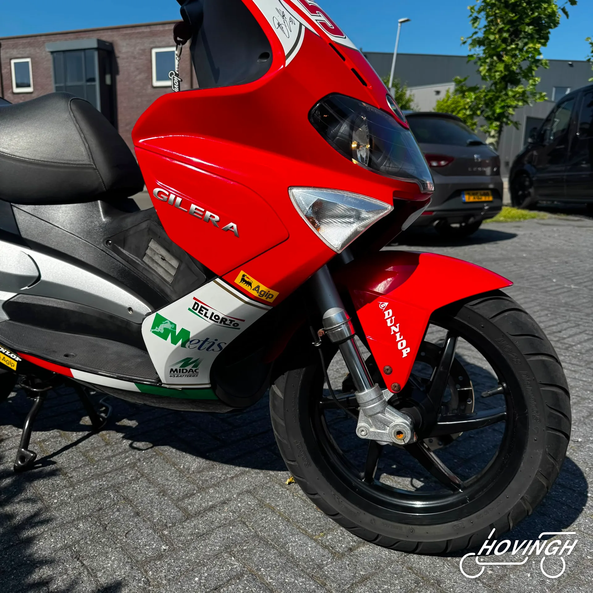 Gilera Runner RST Marco Simoncelli 58 voorvork en voorwiel