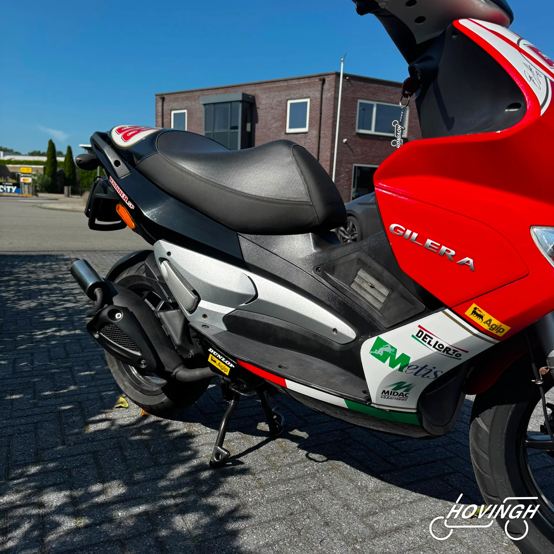 Gilera Runner RST Marco Simoncelli 58 uitlaat