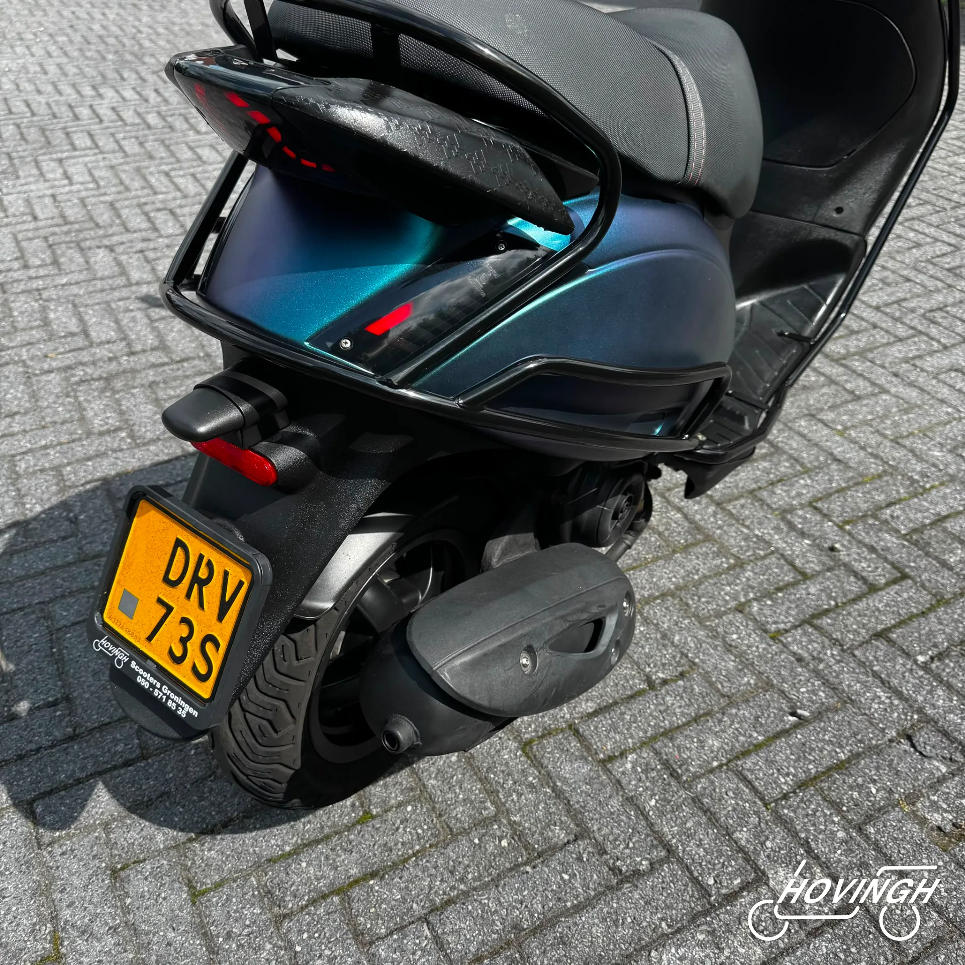 Piaggio Zip 4T 2020 nummerplaat geel kenteken
