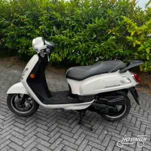 Sym Fiddle 2 2018 grijs / creme linkerzijkant