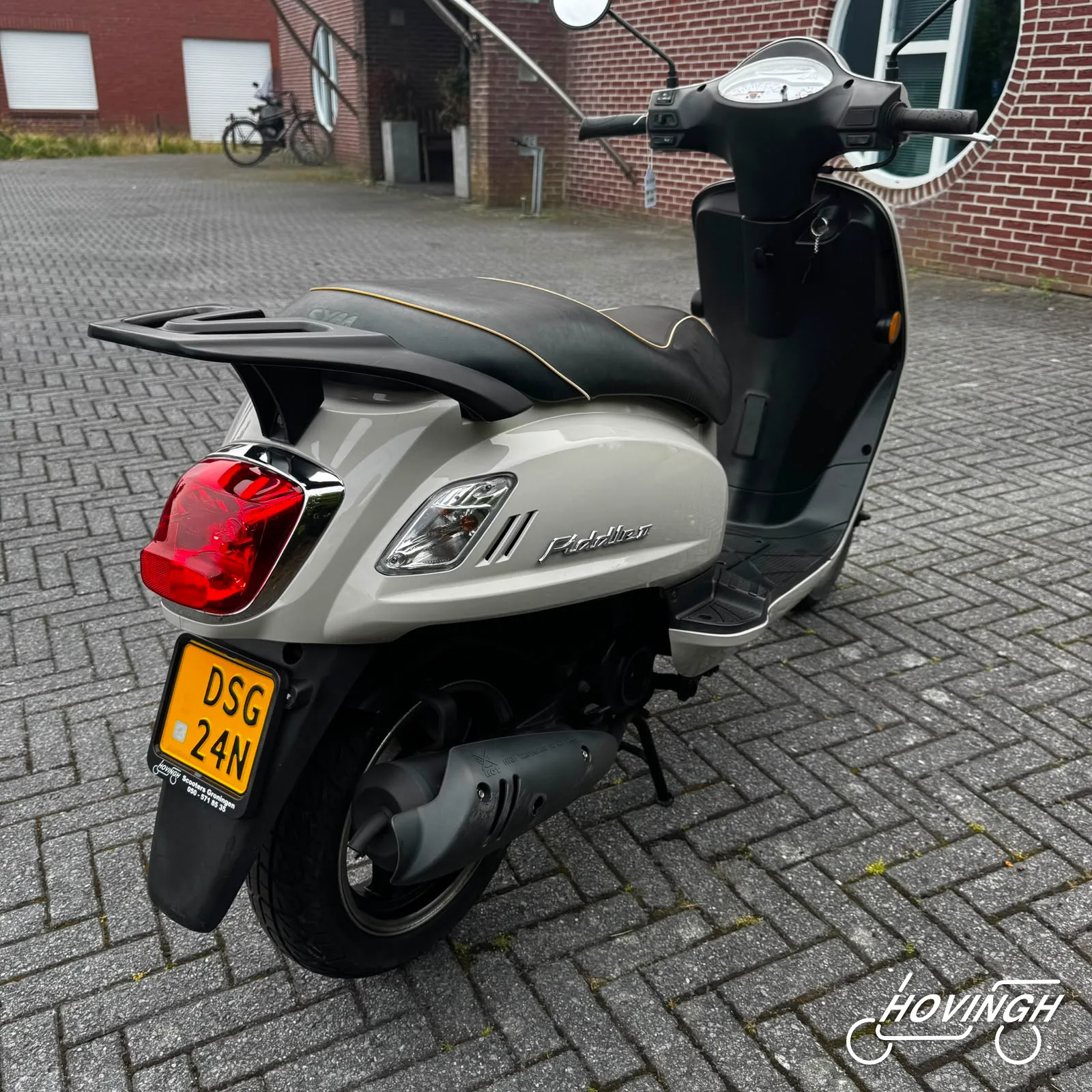 Sym Fiddle 2 2018 nummerplaat geel kenteken