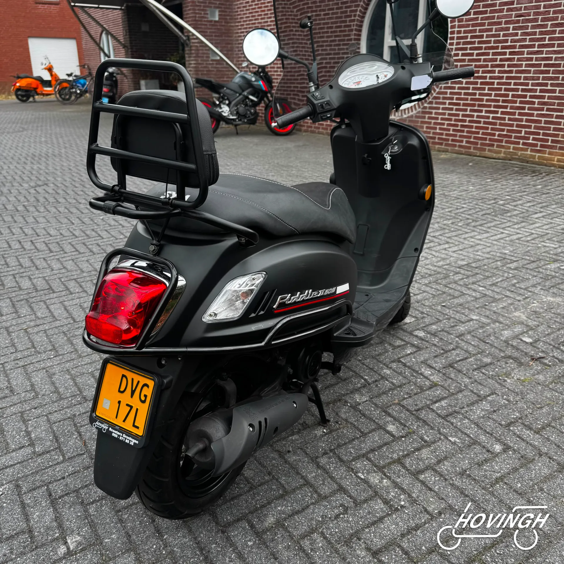 Sym Fiddle2 2020 nummerplaat geel kenteken