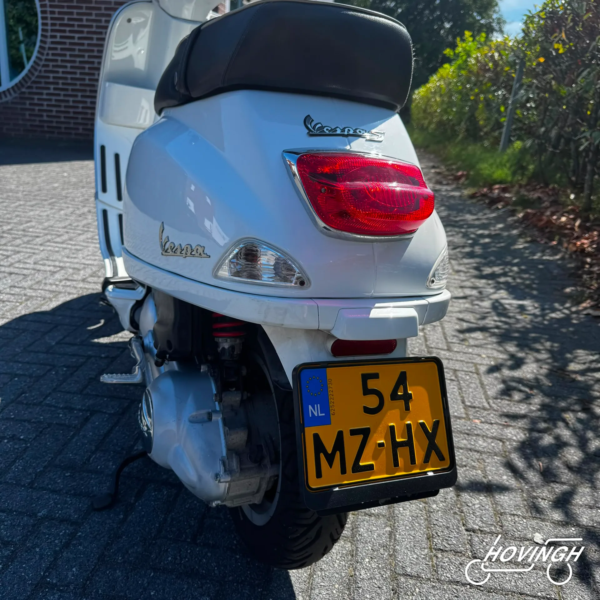 Vespa S 125cc A1 2009 nummerplaat geel kenteken