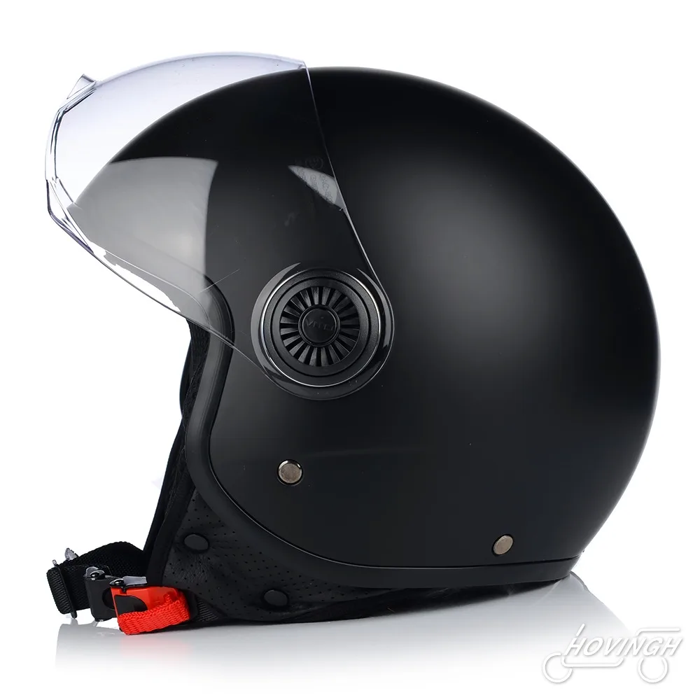 Vito Moda jethelm Zwart - aanzicht 9