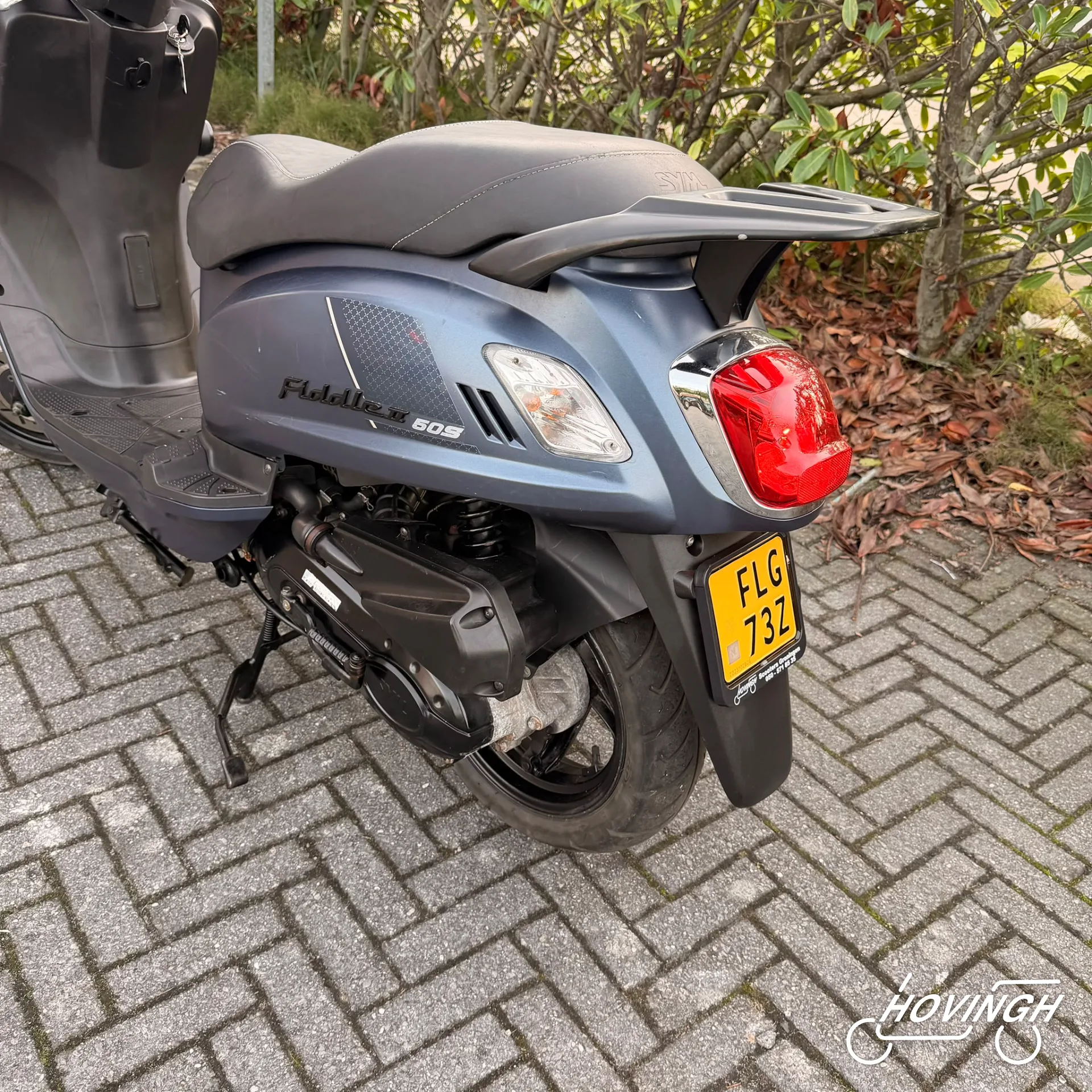 Sym Fiddle 2 2022 nummerplaat geel kenteken