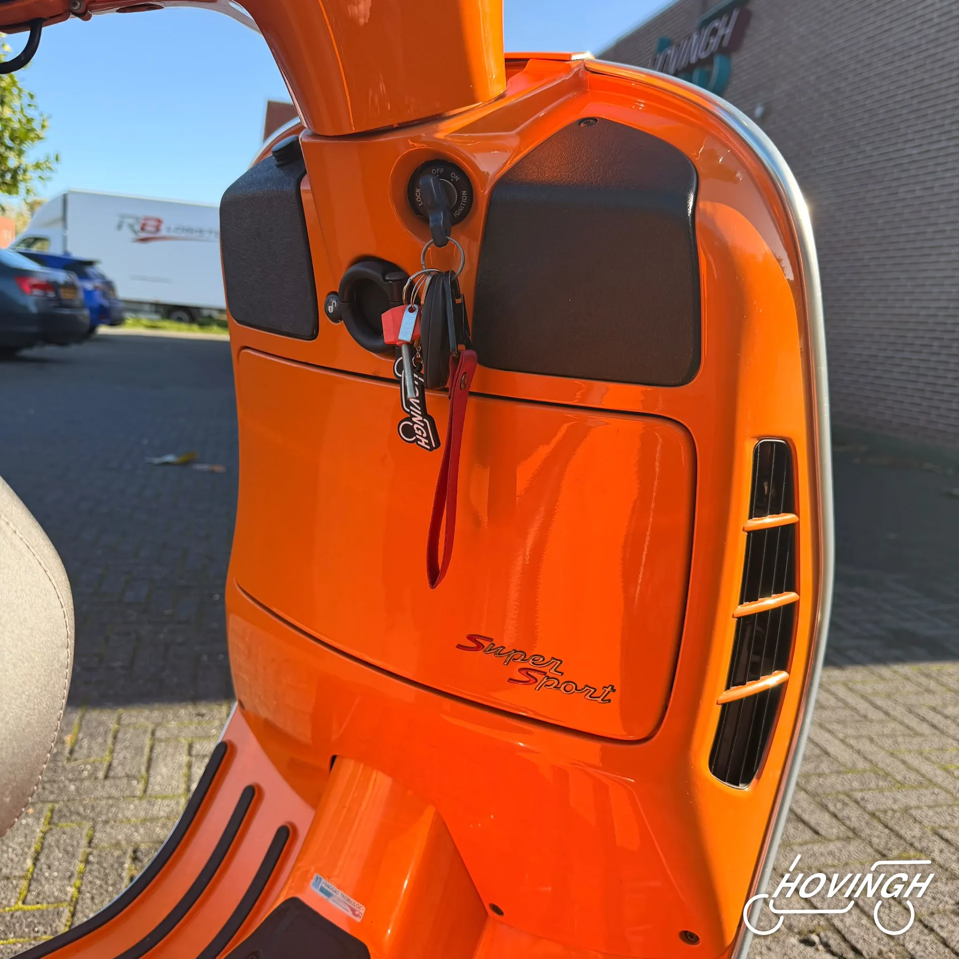 Vespa GTS 300 2014 contactslot en sleutelhanger
